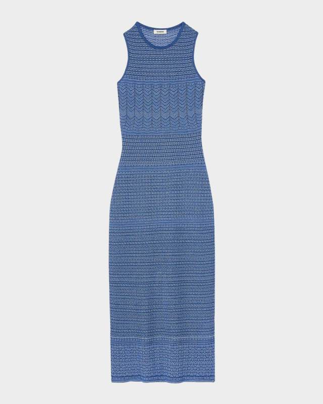 Ludivine Metallic Knit Dress